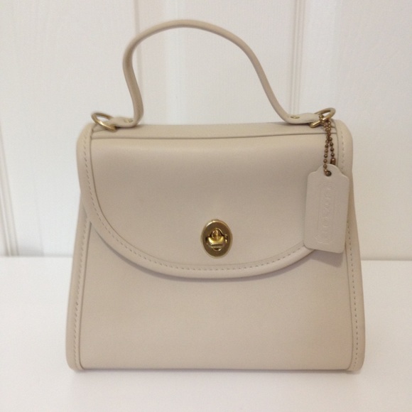 coach cream bag